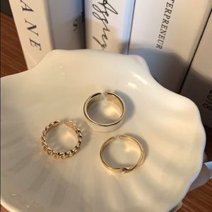 3pcs fashion rings